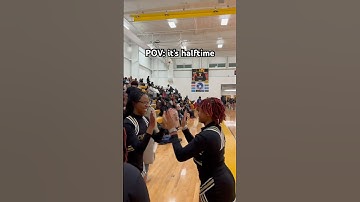 Who won this?💛👏 #cheerleading #highschoolsports #explore #basketball #cheerleader #teamwork #trend