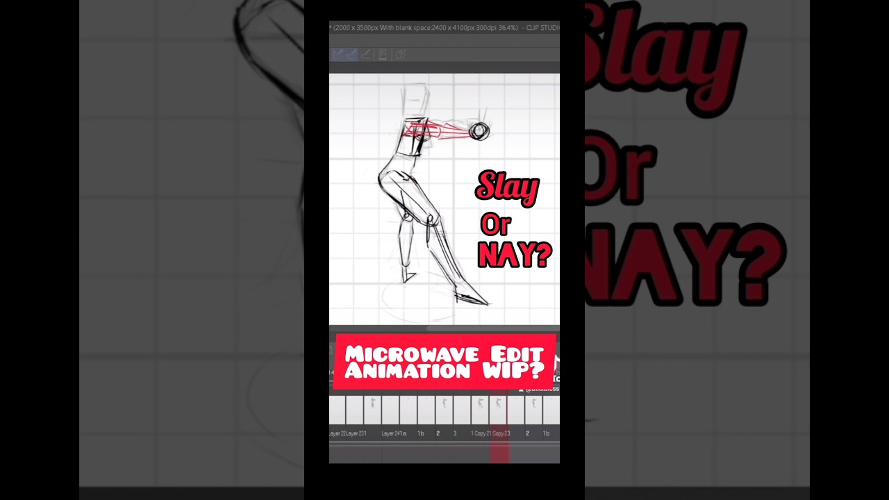 Microwave Edit Animation Test #animationart #clipstudiopaint #animationmeme #microwaveedit
