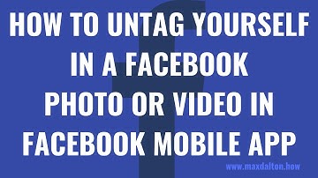 How to Untag Yourself in a Facebook Photo or Video in Facebook Mobile App