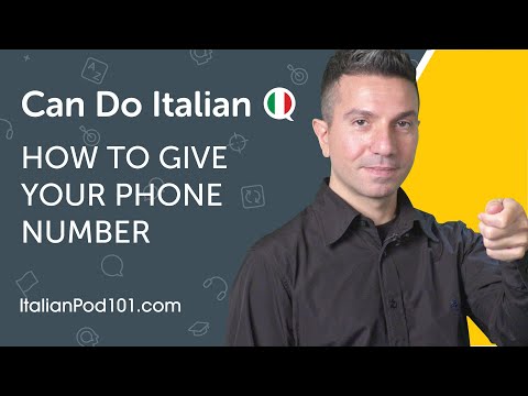 How to Give Your Phone Number in Italian - Can Do #4 - How to Give Your Phone Number in Italian - Can Do #4