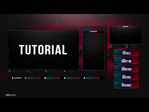 Free Animated Fortnite Twitch Live stream Overlay Template Tutorial