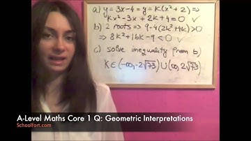 Geometric Interpretations Exam Question | A Level Maths (Core 1 Module)