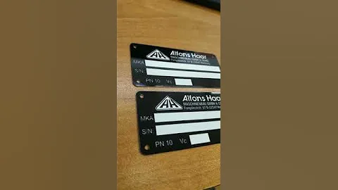 Шильдики из алюминия