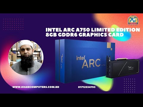 Intel Arc A750 Limited Edition 8GB GDDR6 Graphics Card 2023 ।। Khan Computers - খান কম্পিউটারর্স ।।