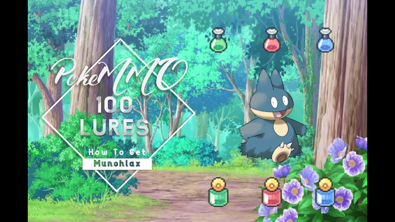How to get Munchlax Kanto 100 Lures PokeMMO YouTube