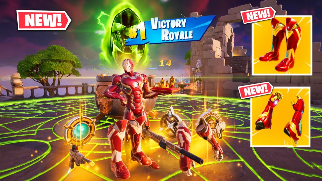 IRON MAN *DOOM ISLAND* vs 3 NEW IRON MAN MYTHIC’S MEDALLIONS & MYTHIC’S CHALLENGE (FortniteChapter5)