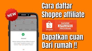 Cara Daftar Shopee Affiliate Program Terbaru 2026 | Mudah Langsung Berhasil !!