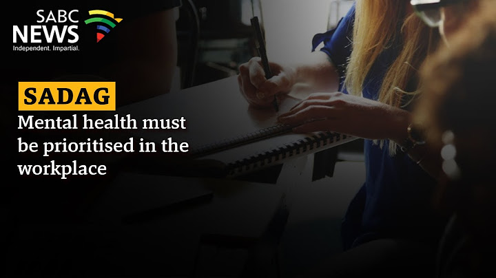 Mental health must be prioritised in the workplace: SADAG
