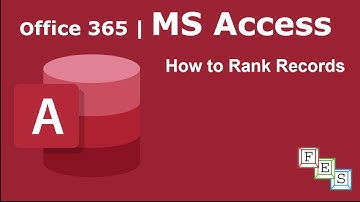 How to Rank Records in MS Access - Office 365