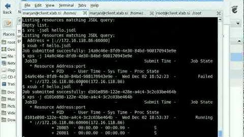XtreemOS core demo part II - advanced administration and job management