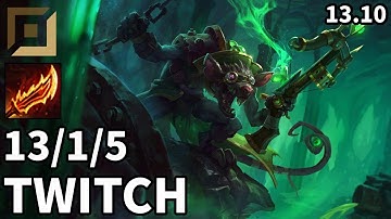 Twitch ADC vs Aphelios - KR Master | Patch 13.10
