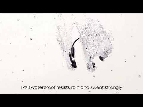Водонепроникні навушники Langsdom Opetec Swim з кістковою провідністю для плавання й басейну та вбудованої, видео 1