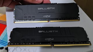 Unboxing 16gb DDR4 Crucial Ballistix (2x8gb)