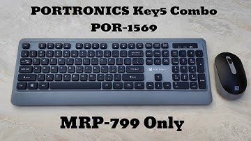 Portronics Key5 Combo POR-1569 Wireless Laptop Keyboard  (Grey) Unboxing