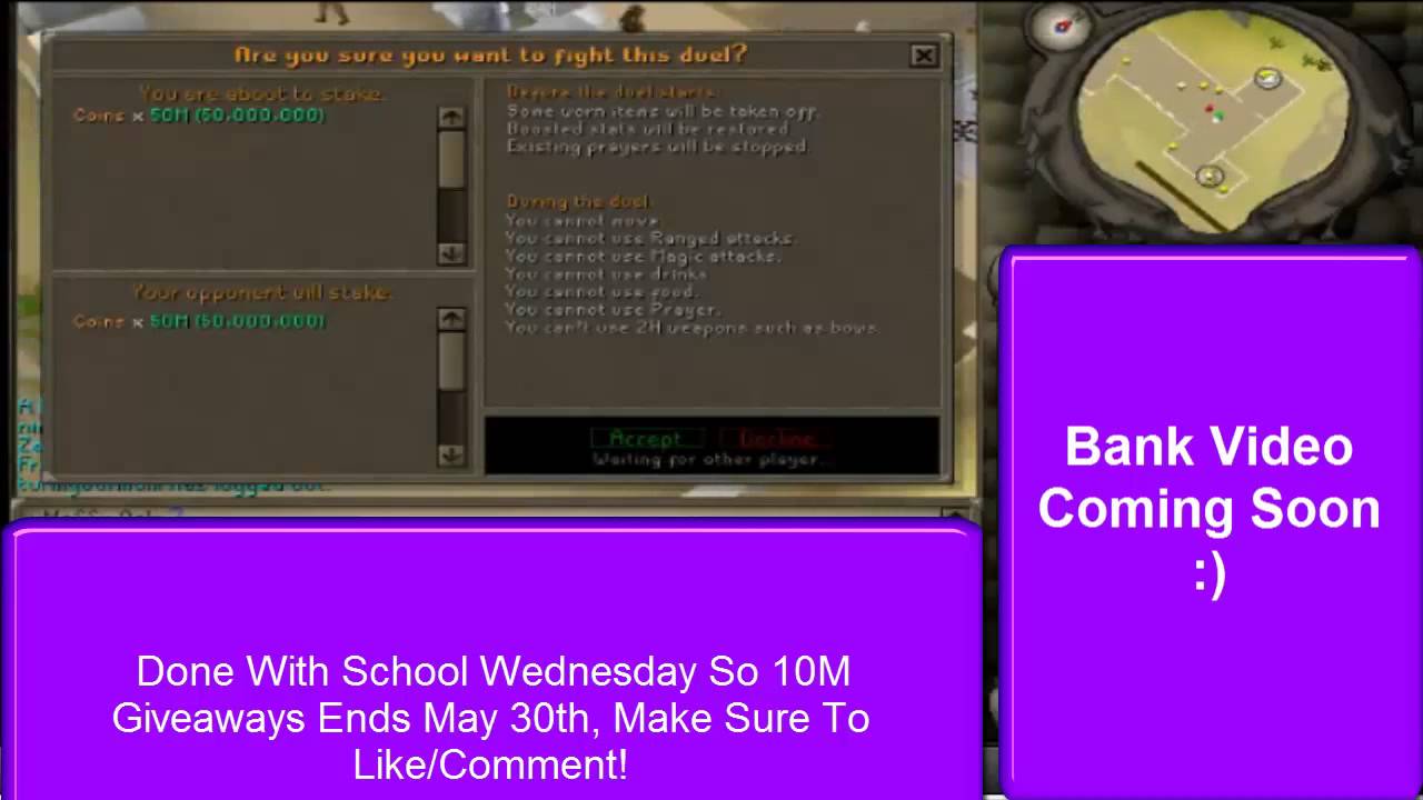 Runescape 2007: 50M Stake 200M+ Bank!