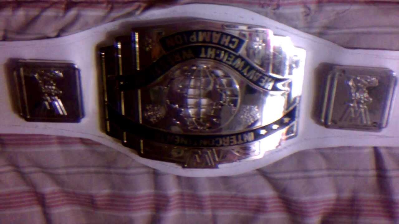 Wwe white ic belt made from toy