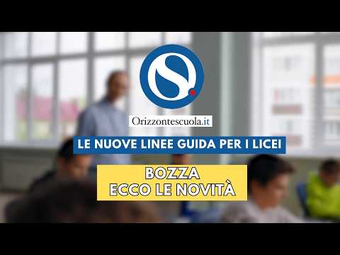 Video Nuove Indicazioni nazionali per i licei: BOZZA, arriva lIA in tutte le materie!