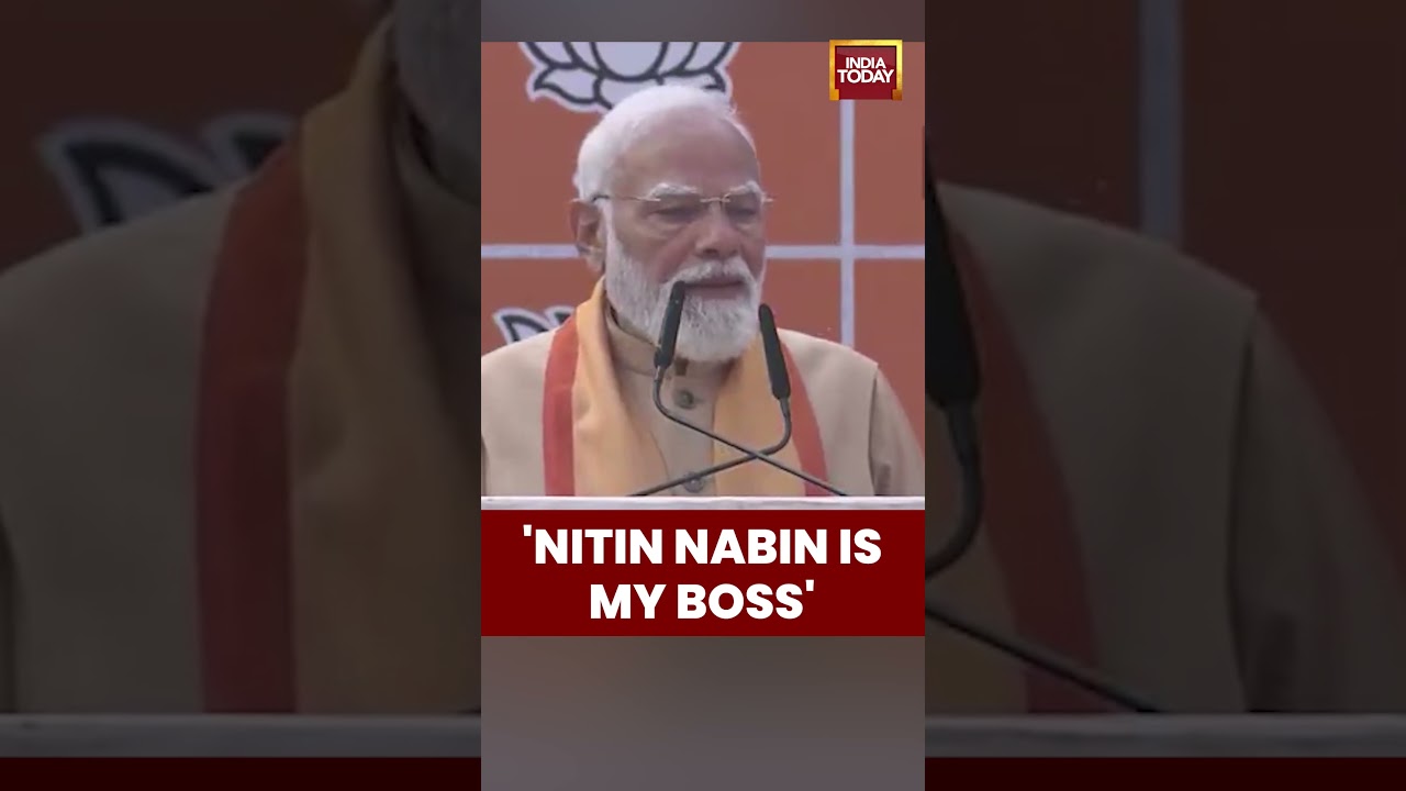 PM Modi Declares “Nitin Nabin Is My Boss” at BJP Headquarters 