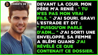 Mes parents m'ont renié au tribunal, alors j'ai révélé un secret qu'il ne pouvait nier.