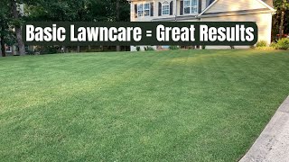 Bermuda Lawn Care in June - 3 BASICS I am doing for a NICE GREEN LAWN on a Budget.