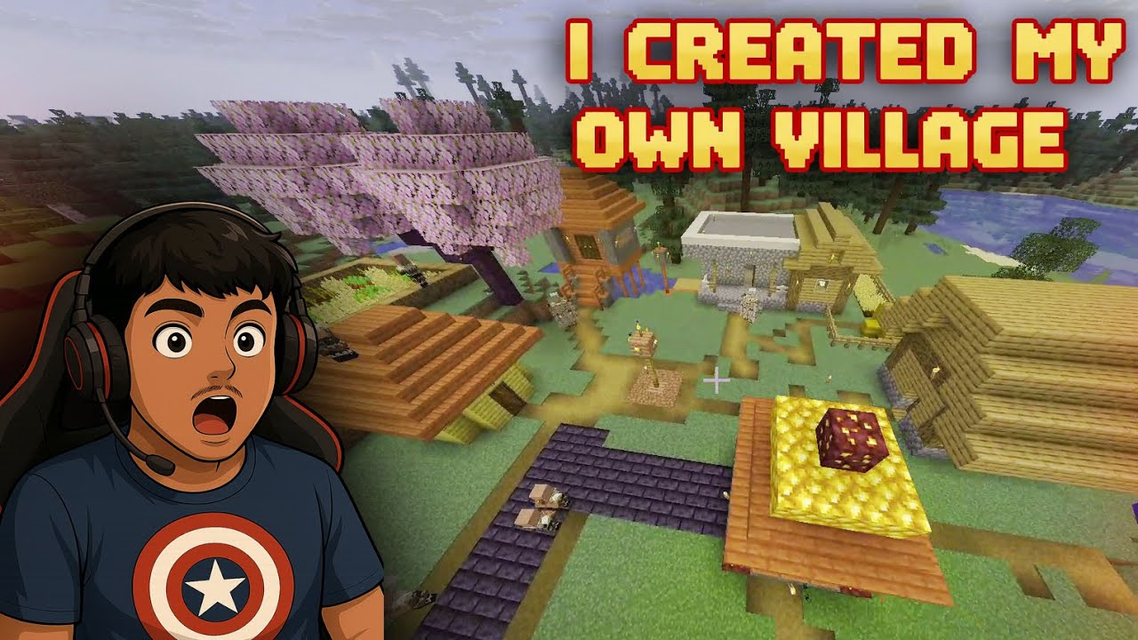 I CREATE MY OWN VILLAGE IN MINECRAFT 🏠 #MinecraftBuilds EP - 1 - YouTube