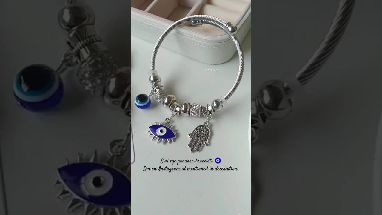 Evil Eye Bracelet, Authentic Pandora Bracelet, Pandora Charm Bracelet,  Lucky Bracelet, Dainty Bracelet, Blue Evil Eye Charm, Murano Glass - Etsy