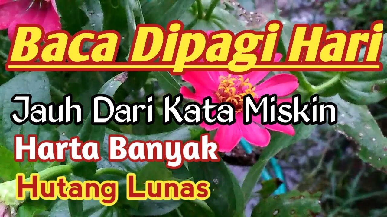 Baca Doa  Ini  Diagi Hari  Harta Banyak Hutang Lunas Jauh 