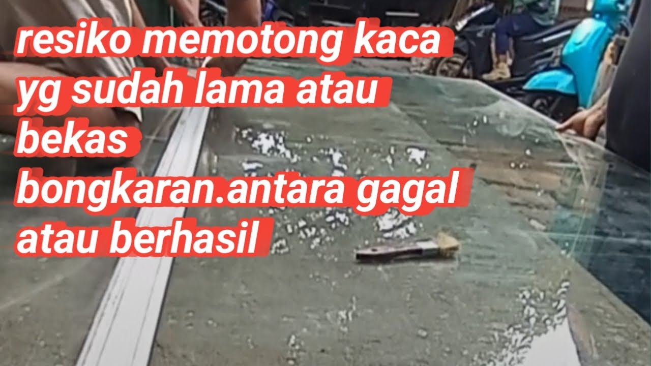 Cara memotong kaca bekas@zona glas13579