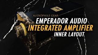 Alluring Dark Marble: Emperador Audio Integrated Amplifier (inner layout) | odear
