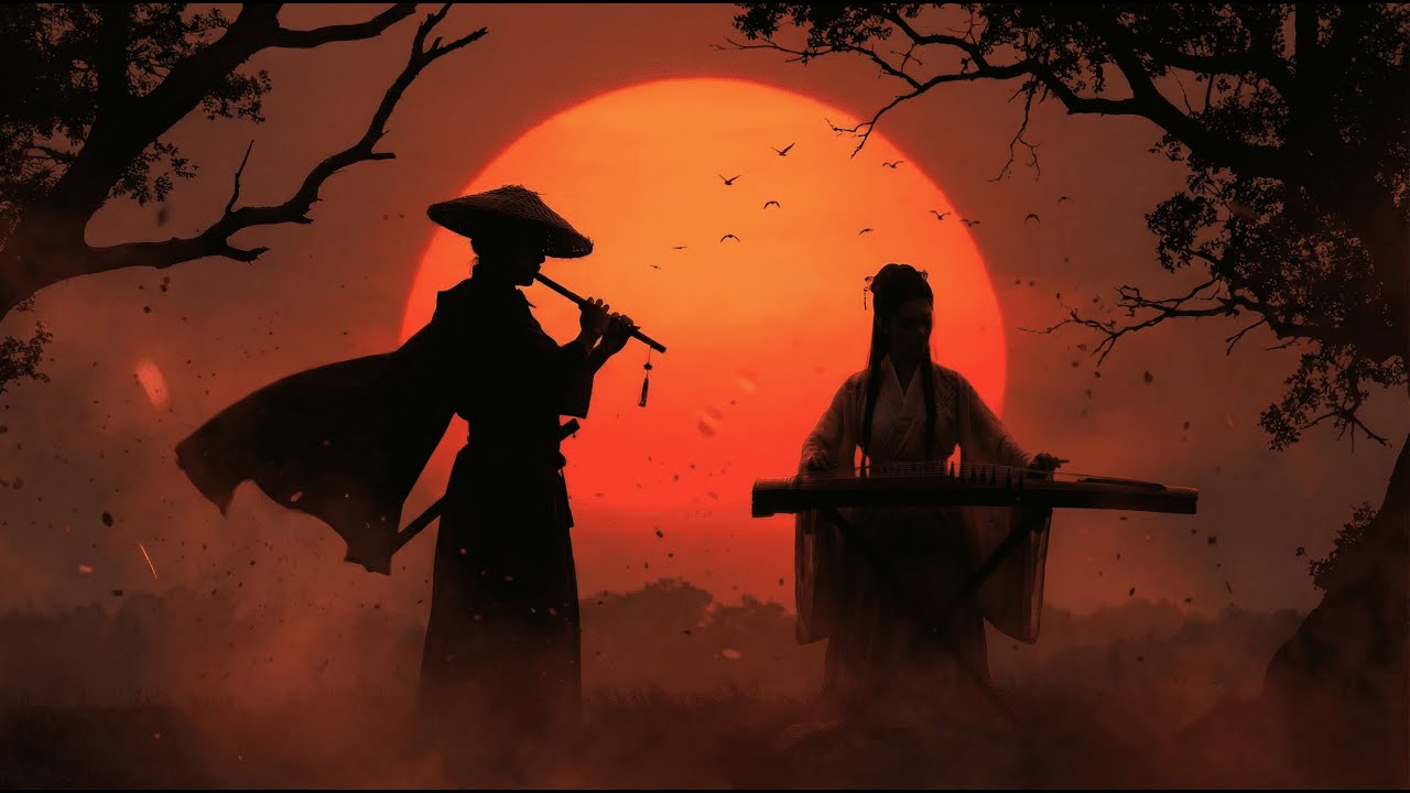 🍃 East Asian Zen Music | Chinese Guzheng & Japanese Shakuhachi | Meditation & Sleep