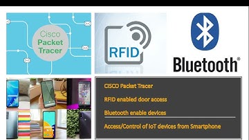 CISCO Packet Tracer - RFID, Bluetooth, Smartphone