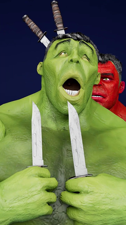 green hulk VS red hulk..!😱 #shorts