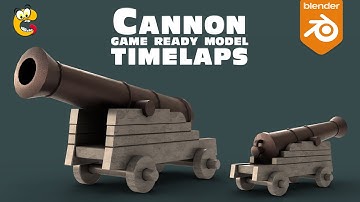 Cannon Modeling Speed Art || Blender || CG Bite