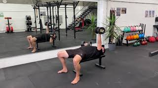 Alternating Dumbbell Bench Press demonstration