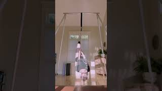 Aerial Hoop Pole Dance Tricks, Tutorials, Lessons, Routine: Under Bar #dance #yoga #shorts #youtube