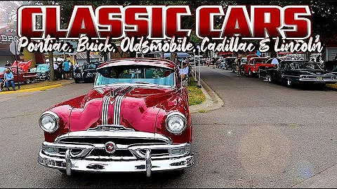 CLASSIC CARS!!! Pontiac, Buick, Oldsmobile, Cadillac & Lincolns! Classic Car Show. Muscle Cars, USA.