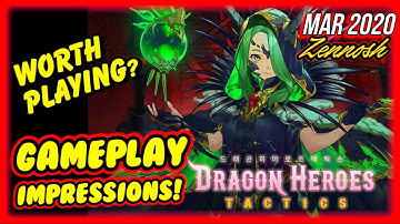 Dragon Heroes Tactics GamePlay Impressions! RPG Mobile Android/IOS Game