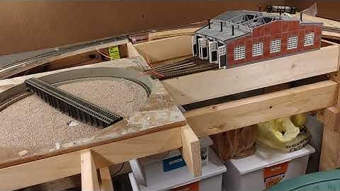 Layout Update 54:  Engine Terminal Module Wiring, Rolling Stock, and Backdrop Progress.