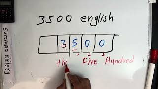 How To Write 3500 In English  3500 Number Spelling Hindi English