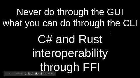 C# and Rust interoperability through FFI