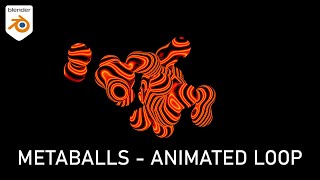 Metaballs - Animated loop - Made in Blender Net Worth