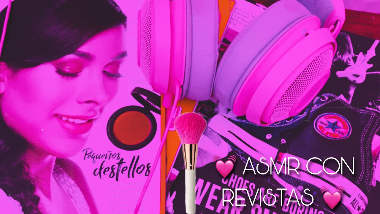 Hojeando + maquillando revistas | Triggers relajantes 💓 | Andrea ASMR 🦋