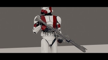 Clone Trooper Walk Cycle