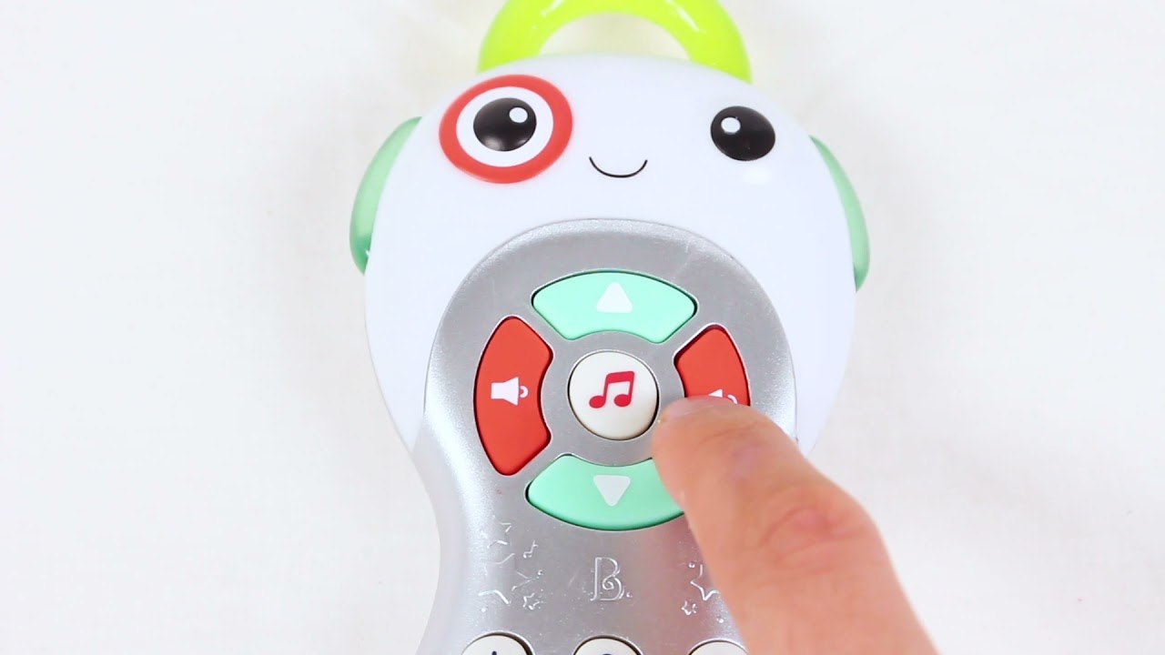 B.Baby - Télécommande TV musicale - Jouet télé avec lumières et sons -  Jouet sensoriel pour bébé - Jouets d'apprentissage pour bébés - 6 mois + -  Grab