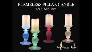 LightScapes Double Glow Pillar Candles