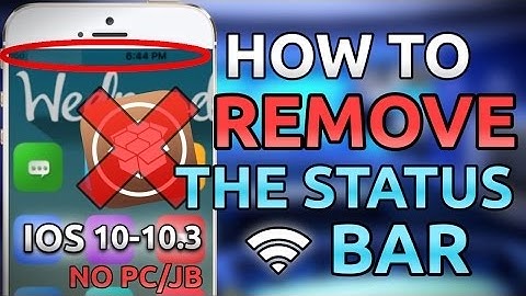 Cool iPad, iPhone and iPod Hack!! How to remove status bar!! WORKS ON IOS 8,9,10.