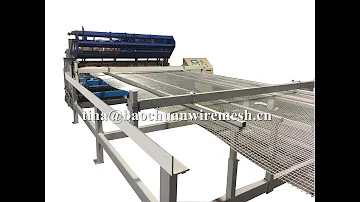 Automatic welded wire mesh panel machine working