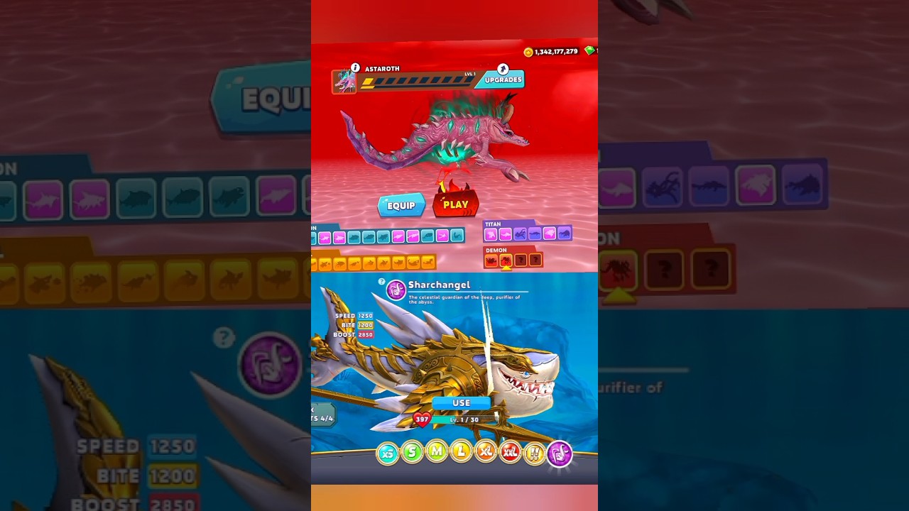 Astaroth VS Sarchangel Hungry Shark World x Evolution 