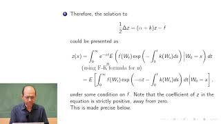 Kacรขโฌโขs theorem on the stochastic representation of solution to a second-order linear ODE - Part 1