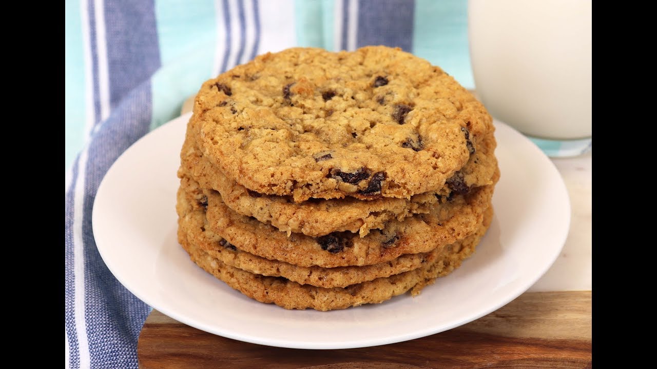 The BEST Chewy Oatmeal & Raisin Cookies! Ep 262 YouTube